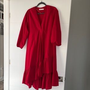 Zara Red High Low Dress